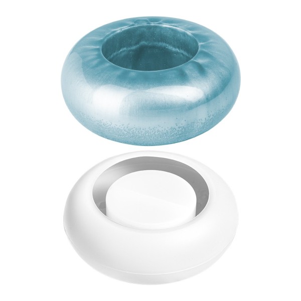 Silikonform Kerzenhalter Teelicht, Größe Objekt: 4,9cm hoch, Ø 11,1cm