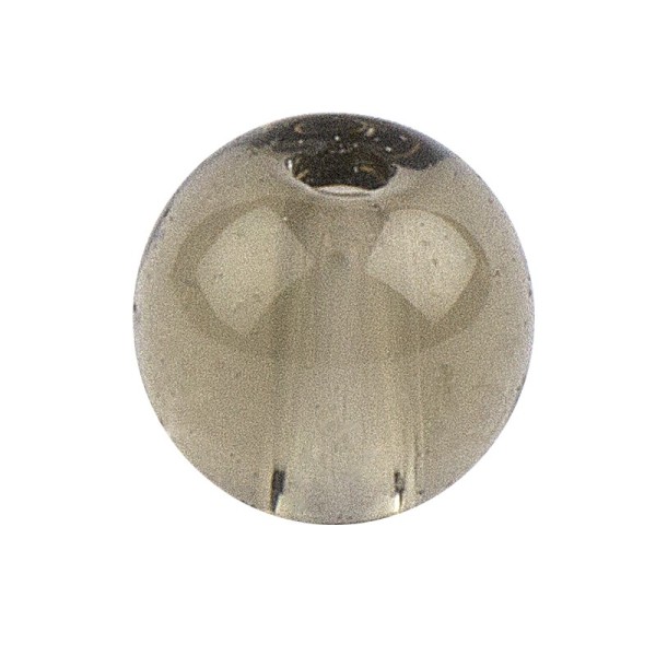 Glaskunst, Perlen, Kugel, Ø 0,6cm, klar hellgrau, 140 Stück
