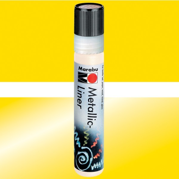 Marabu Metallic-Liner, 25ml, gelb