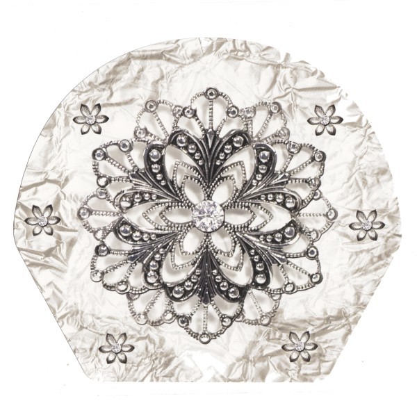 Deko-Bild, Schmuck-Blüte, 18,5 x 20,5 cm, 2er Set
