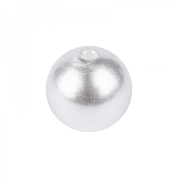 Perlen, Perlmutt, Ø 16mm, weiß, 120g