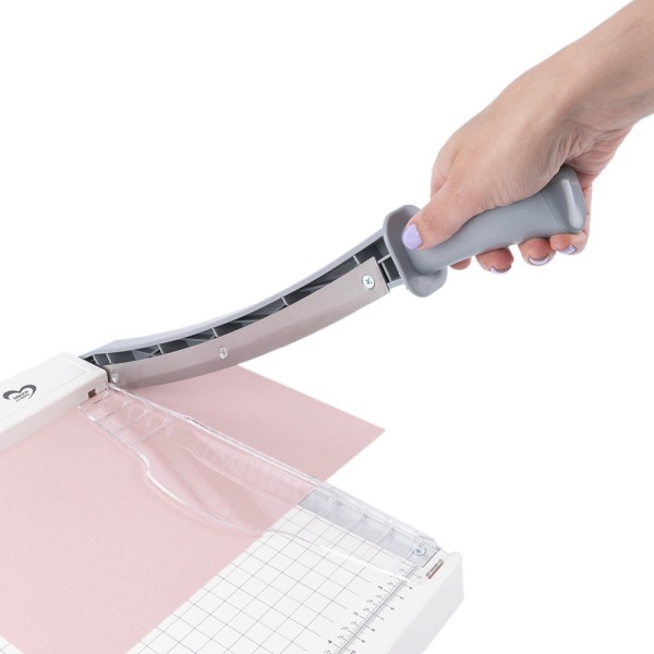 Ideen Mit Herz Hebelschneider - Schneidemaschine Für Papier, Karton, Filz Bis 22 Cm Schnittbreite