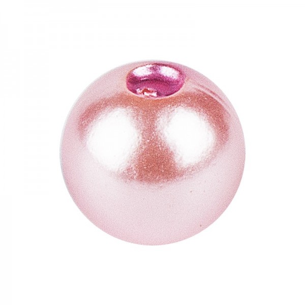 Perlen, Perlmutt, Ø 8mm, rosa, 120g
