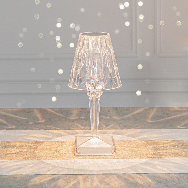 LOMUG LED Kristall Tischlampe, 16 Farben Touch Control Diamond Lampe