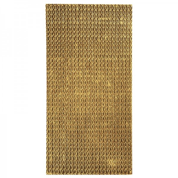 Wachsbordüren auf Platte, geprägt, gold, 20 cm, 24 Bordüren