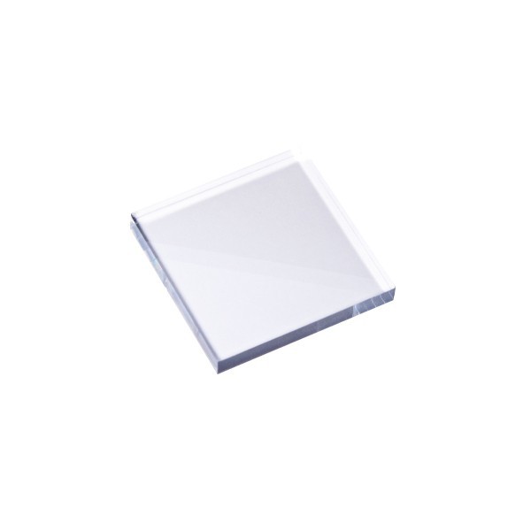 Stempel Block, 4 x 4 x 0,5 cm, transparent