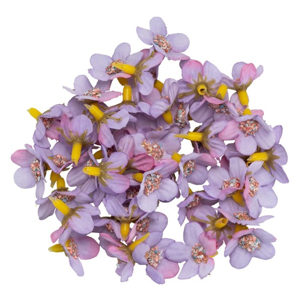 Deko-Blüten, Blütenköpfe, Ø 2,5cm, flieder-pink, 50 Stück