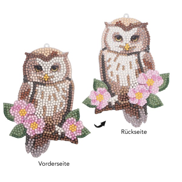 Ideen Mit Herz Deko-Eulen 2 Stück - Niedliche Polyresin Figuren 9cm Höhe