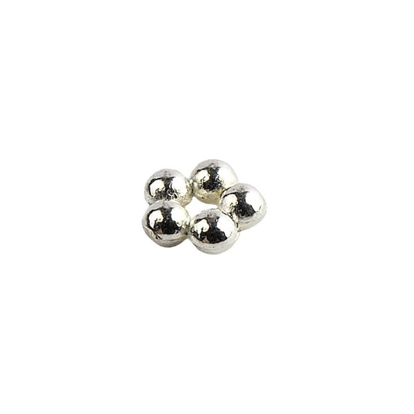 Perlenräder, Ø4mm, silber, 250 Stück