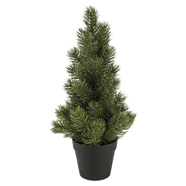 Tannenbaum im Topf, 33cm hoch, 21cm breit, Topf: Ø 9cm, 8,5cm breit
