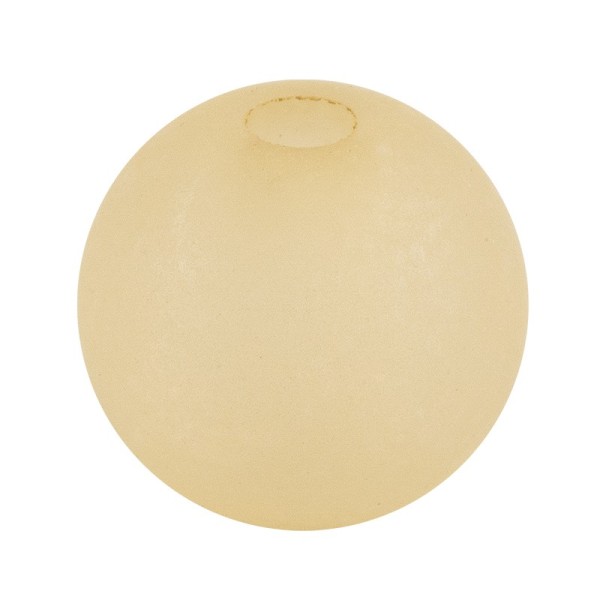 Perlen, gefrostet, Ø 4mm, 200 Stück, creme