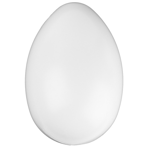 Kunststoff-Ei mit Loch, 24cm hoch, Ø 17cm, weiß
