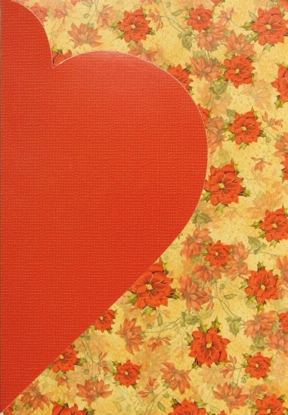 Motiv-Magnet-Karte Herz, B6, rot