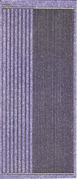 Microglitter-Sticker, Linien, flieder