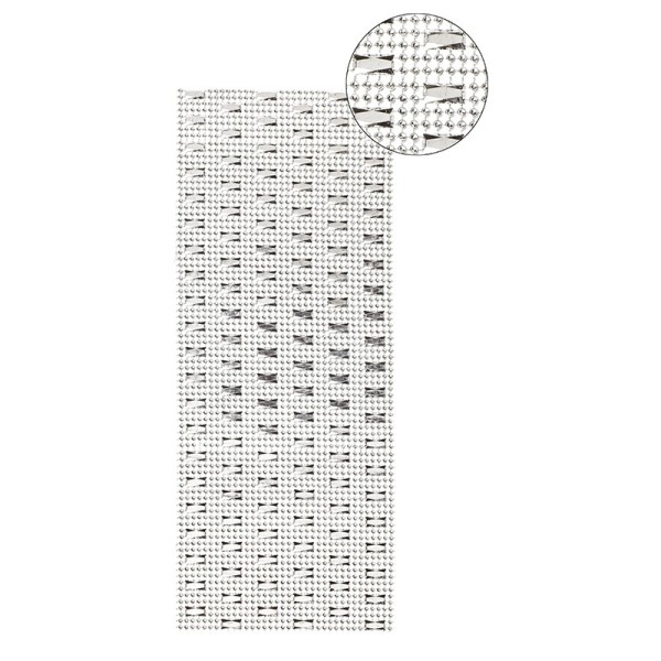 Schmuck-Netz, selbstklebend, 12 x 30 cm, silber, Design 15