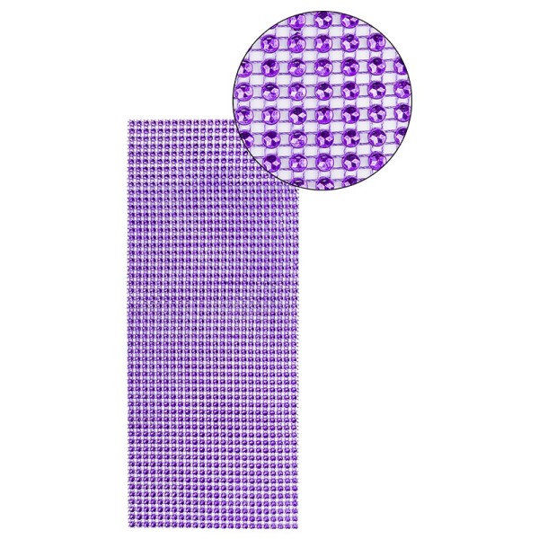Schmuck-Netz, selbstklebend, 12cm x 30cm, violett
