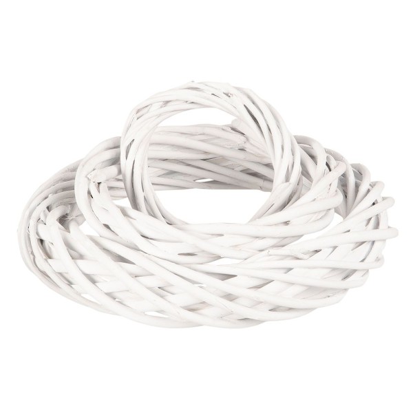 Weidenkränze, 3 verschiedene Größen, weiß, 3 Stück