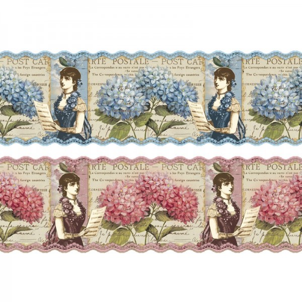 Zauberfolien "Hortensie", Schrumpffolien für Eier mit 18cm x 14cm, 13cm hoch, 4 Stück