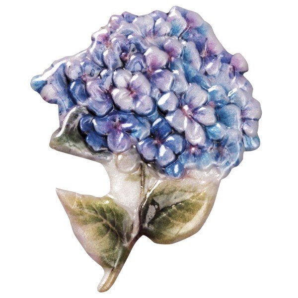 Wachsornament Blumenvasen 7, farbig, geprägt, 8cm