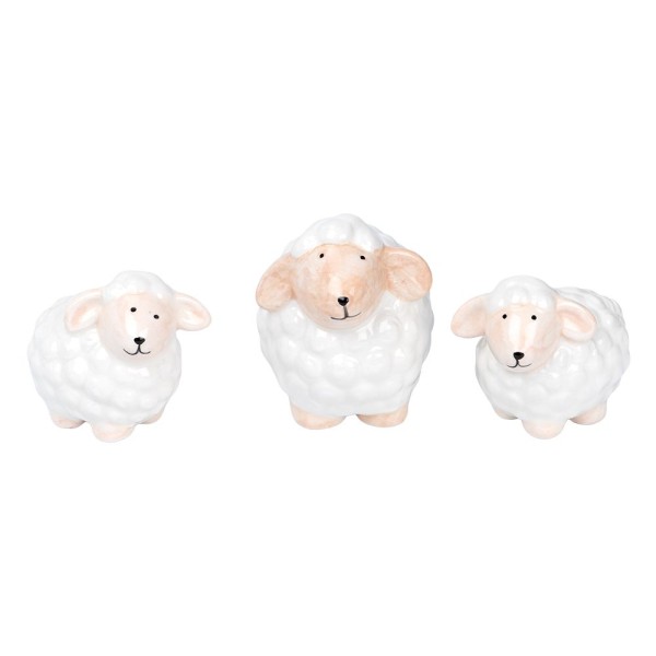 Deko-Figuren, Schafe, verschiedene Größen, 3 Stück