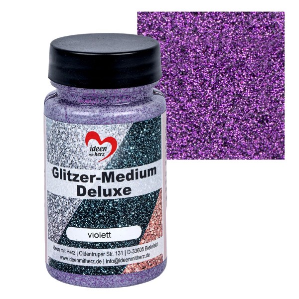 Glitzer-Medium Deluxe, violett, 90ml