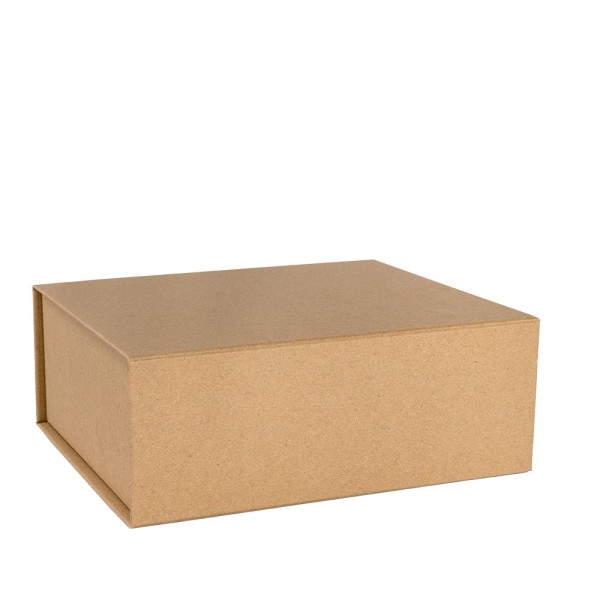 Faltbox mit Magnetverschluss, 21cm x 17,3cm x 8,2cm, 1200 g/m², Kraftpapier