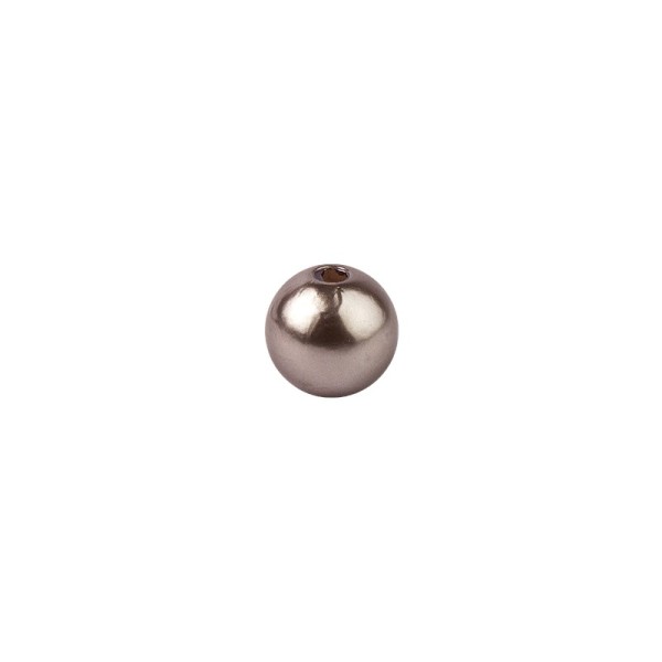 Perlen, Perlmutt, Ø 6mm, taupe, 150 Stück