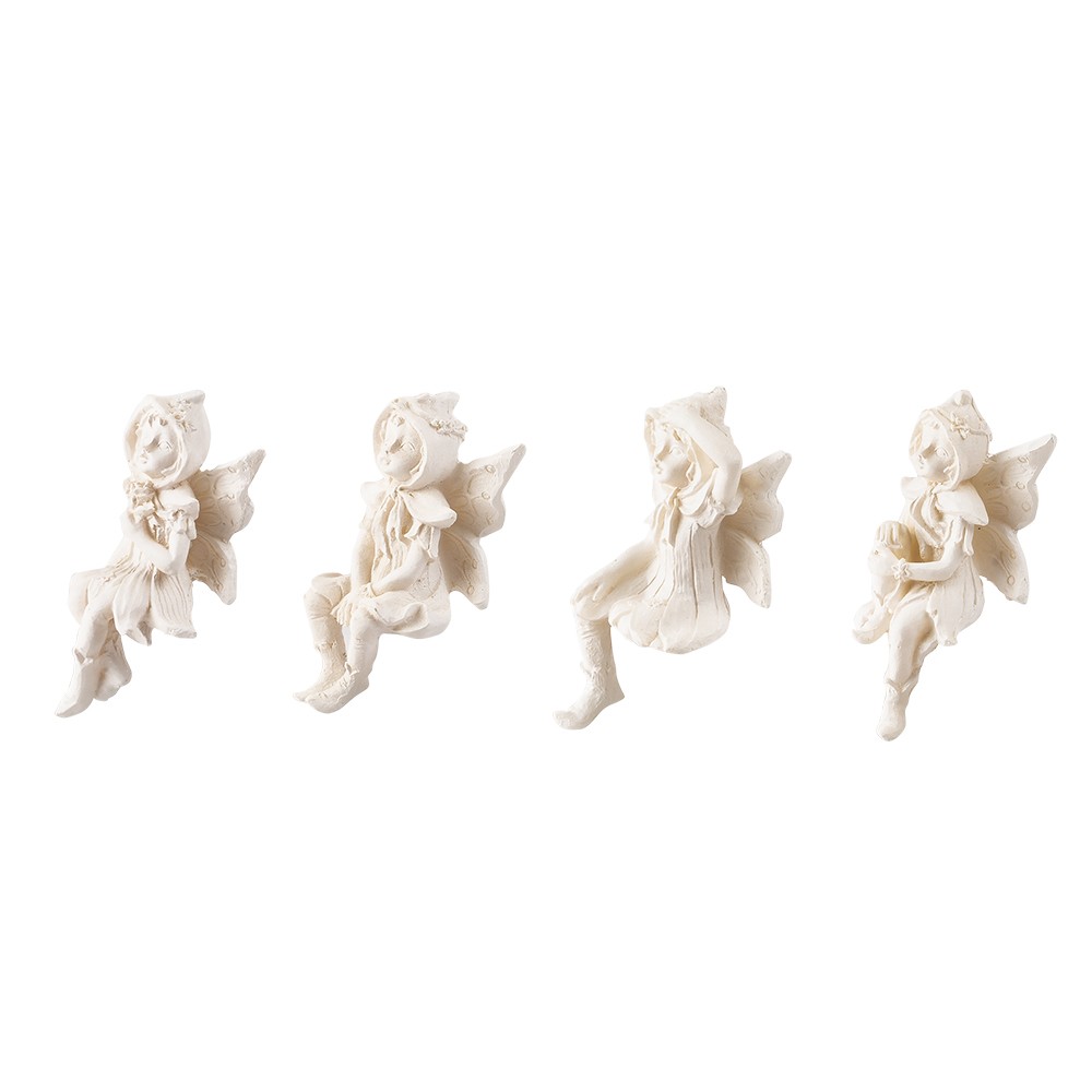 Deko-Figuren Deko-Figuren 5,5 | & 4 cm, | weiß, Kantenhocker, | Deko- Herz | Ideen mit Stück Geschenkartikel Deko-Elfen,
