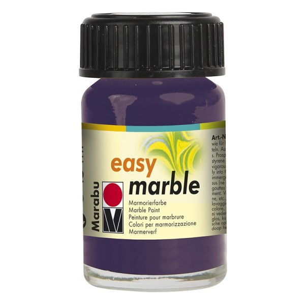 Marmorierfarbe, Marabu easy marble, 15 ml, aubergine