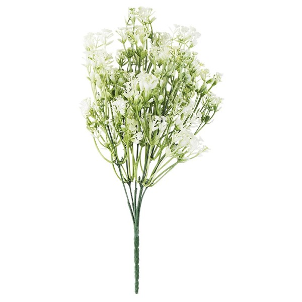 Deko-Busch, Blüten 5, 35cm lang, 6 Stängel, weiße Blüten