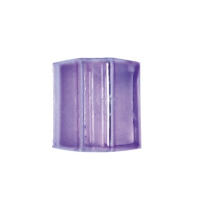 Würfel-Perlen, transparent, 5mm, violett, 100 Stück