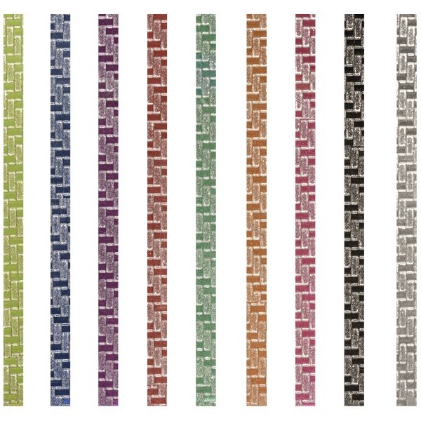 Deko-Klebeband, geprägt, 10mm x 5m, 10er Set