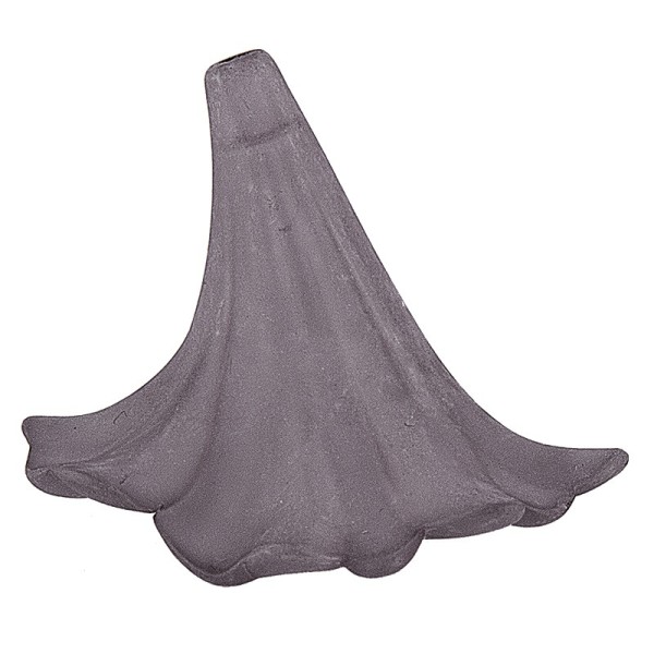 Blütenkelche 2, gefrostet, 3,9cm x 3,0cm, anthrazit, 10 Stück