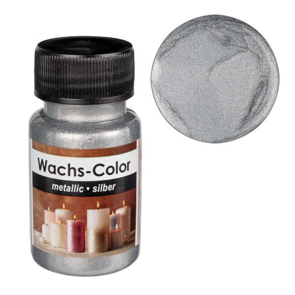 Wachs-Color, metallic, silber, 50ml
