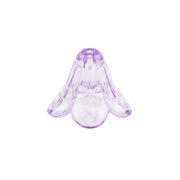 Blütenkelche, 1,3cm x 1,5cm, flieder, 15 Stück