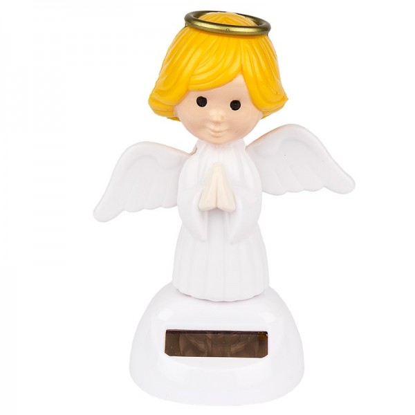 Solar-Wackelfigur, 11cm hoch, Engel