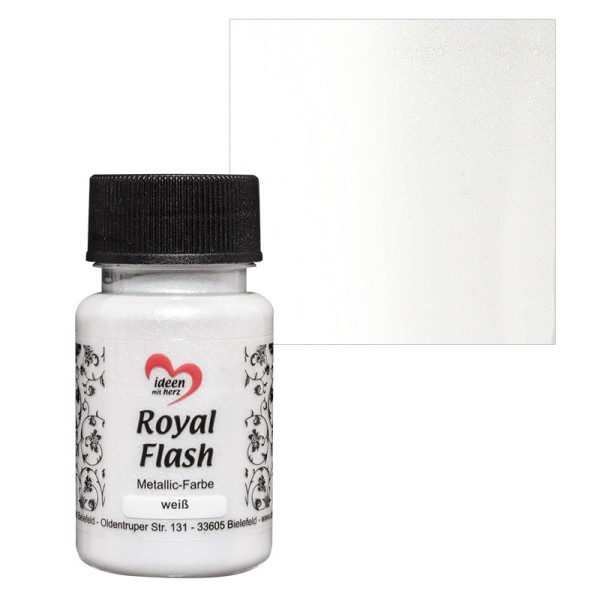 Metallic-Farbe "Royal Flash", weiß, 50ml
