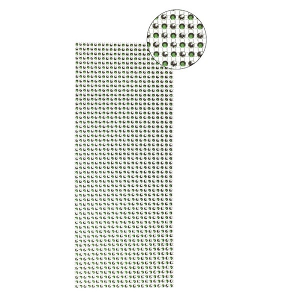 Schmuck-Netz, selbstklebend, 12 x 30 cm, Bi-Color, grün/silber
