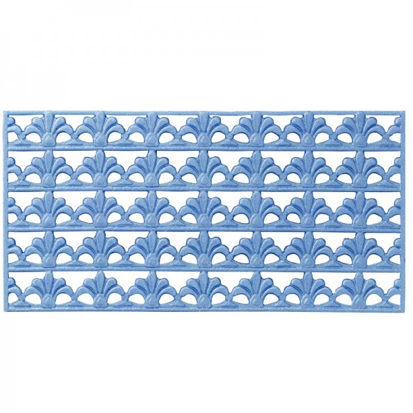 Wachs-Bordüren, Französische Lilie, 5 Bordüren à 2 x 10 cm, blau