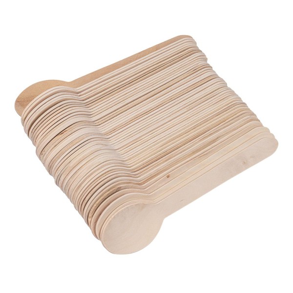 Holzlöffel, groß, 15,8cm lang, 3,2cm breit, natur, 50 Stück