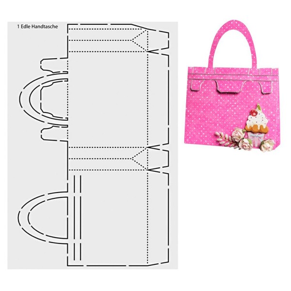 Design-Schablone "Edle Handtasche", DIN A3