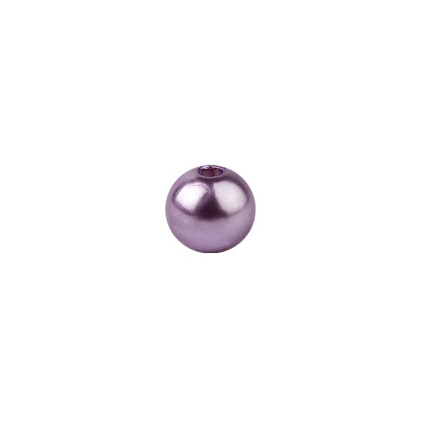 Perlen, Perlmutt, Ø 10mm, flieder, 50 Stück