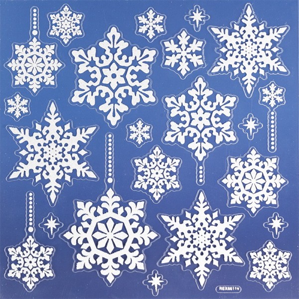Glimmer-Relief-Sticker, Winter 1, 17,5 x 17,5 cm