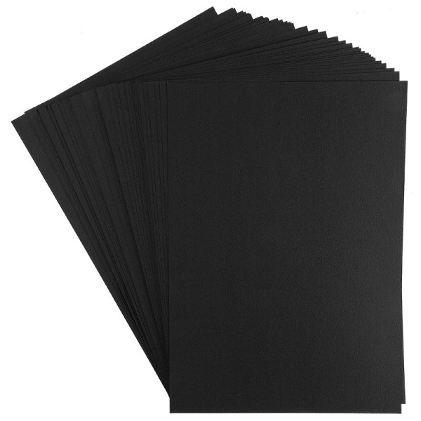 Tonkarton, DIN A4, 300g/m², schwarz, 50 Bogen