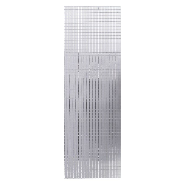 Spiegel-Mosaik-Sticker, 9,7cm x 29,6cm, selbstklebend, silber