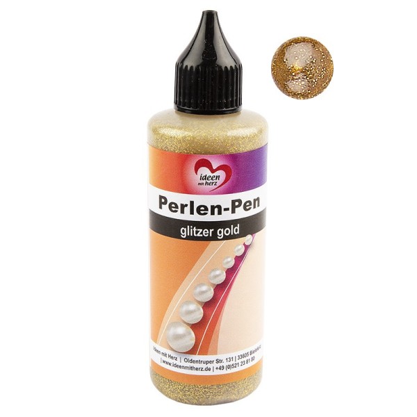 Perlen-Pen, glitzer gold, 82ml
