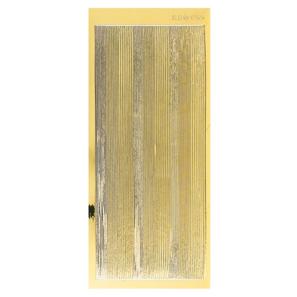 Sticker, schmale Linien, 3 Breiten, Spiegelfolie gold