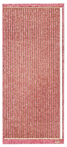 Microglitter-Sticker, Linien, 3,5mm, rosa