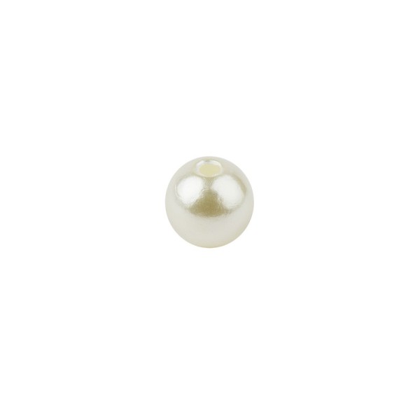 Perlmutt-Perlen, Ø4 mm, 200 Stück, natur