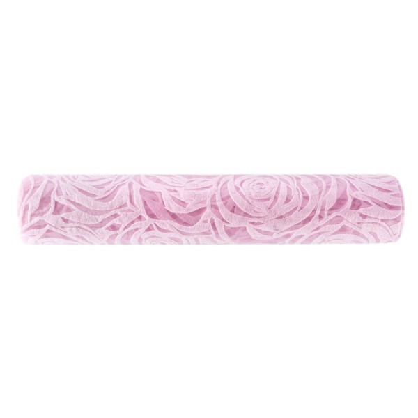 Relief-Vlies Deluxe, Rosen, 30cm breit, 5m lang, auf Rolle, rosé